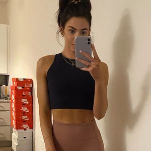 Athleta crop bra top